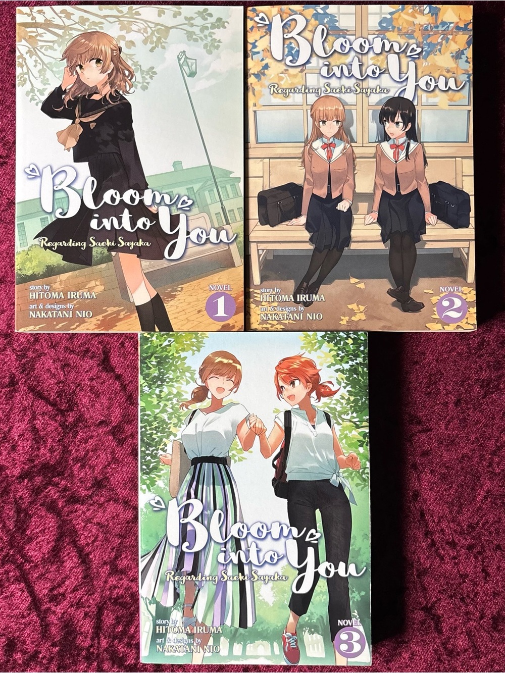 Bloom Into You Light Novel Set - Vol. 1-3